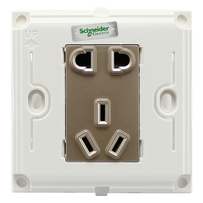 施耐德暢意系列單聯電話電腦插座 簡約設計，可靠連接